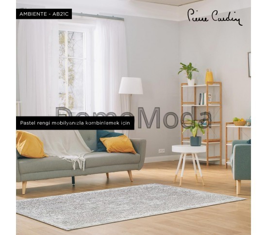 Акриловий килим Ambiente AB21C  light grey - Висока якість за найкращою ціною в Україні зображення 3.